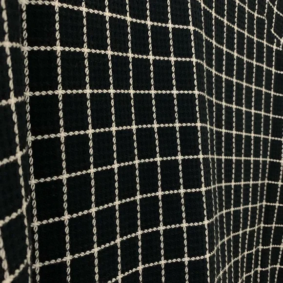 J. Crew Factory navy blue and white windowpane sleeveless mini shift dress - Picture 5 of 5